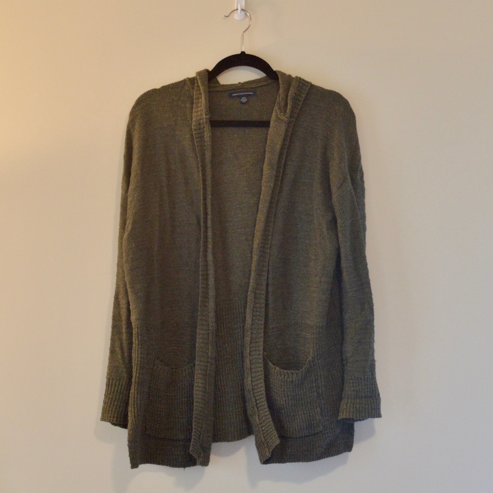 American Eagle Hooded Cardigan